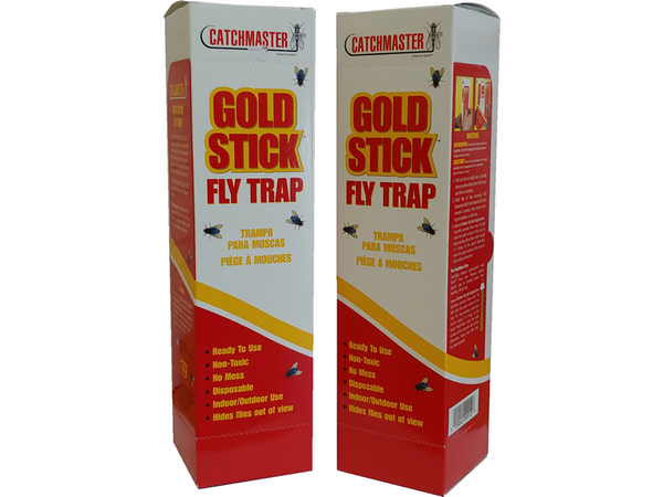 Gold Stick Fly Trap - 2 Pack