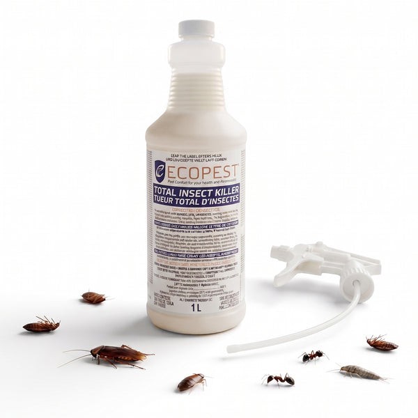 ECOPEST - Bed Bug, Cockroach, Ants TOTAL INSECT KILLER - 1L – Spiders, Plant Bugs and much more